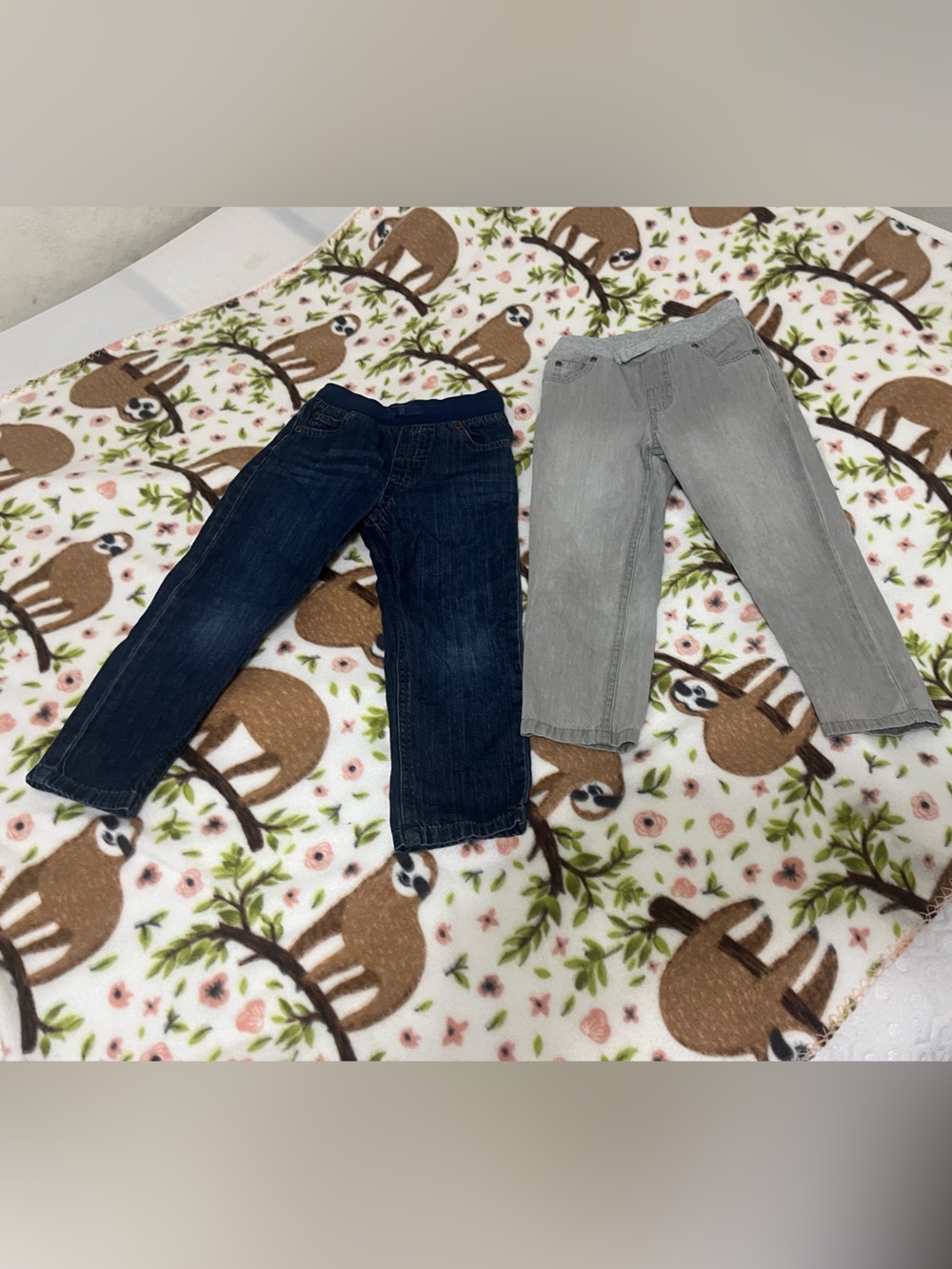 Kids Jeans — Navy & Light Gray - Boys 4T